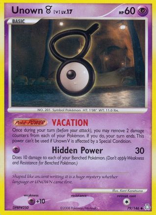 Image of Unown V (79/146) [Diamond & Pearl: Legends Awakened]