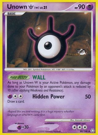 Image of Unown W (80/146) [Diamond & Pearl: Legends Awakened]