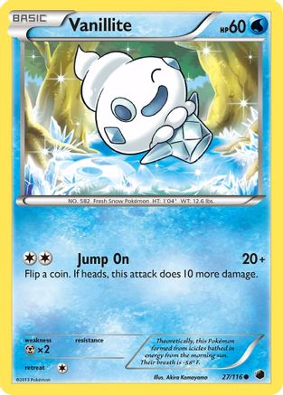 Image of Vanillite (27/116) [Black & White: Plasma Freeze]