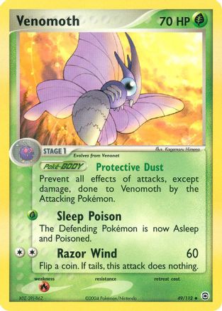 Image of Venomoth (49/112) [EX: FireRed & LeafGreen]