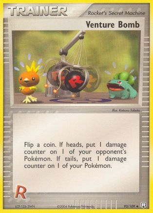 Image of Venture Bomb (93/109) (Stamped) [EX: Team Rocket Returns]