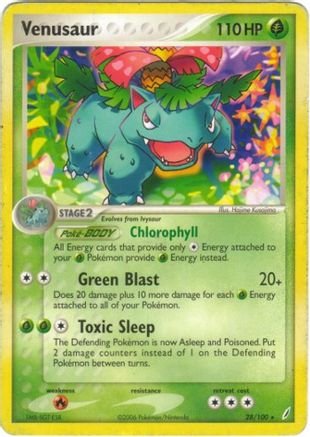 Image of Venusaur (28/100) (Stamped) [EX: Crystal Guardians]