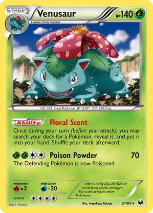 Image of Venusaur (3/108) [Black & White: Dark Explorers]