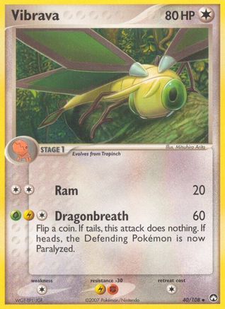 Image of Vibrava (40/108) (Stamped) [EX: Power Keepers]