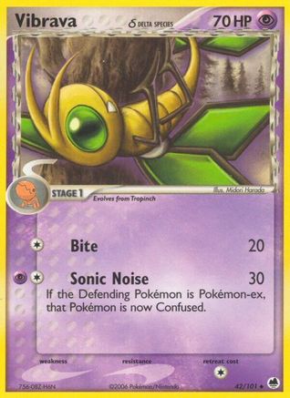 Image of Vibrava (42/101) (Delta Species) (Stamped) [EX: Dragon Frontiers]