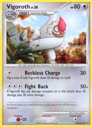 Image of Vigoroth (64/127) [Platinum: Base Set]