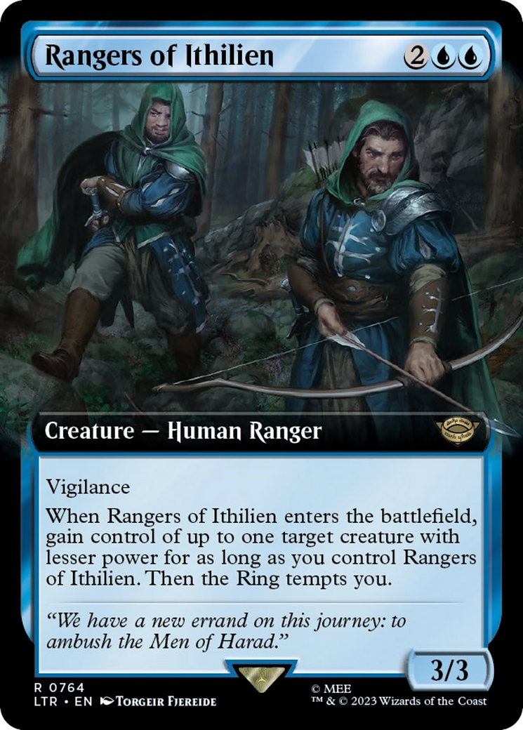 Image of Rangers of Ithilien (Extended Art) (Surge Foil) [The Lord of the Rings: Tales of Middle-Earth]