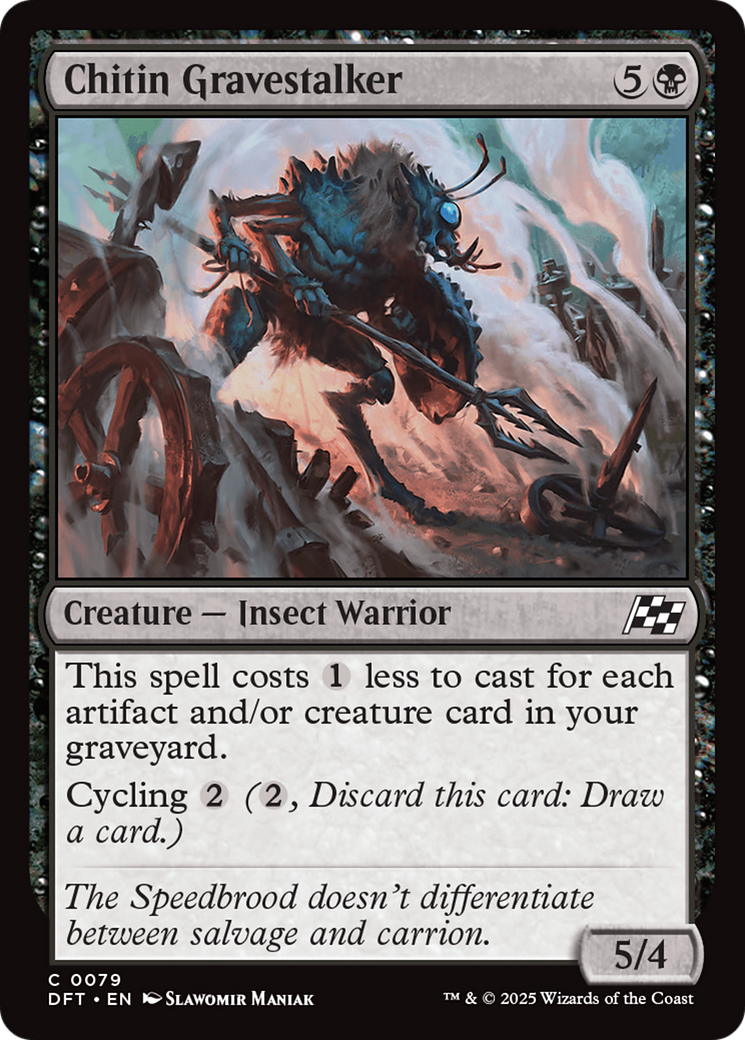 Image of Chitin Gravestalker [Aetherdrift]