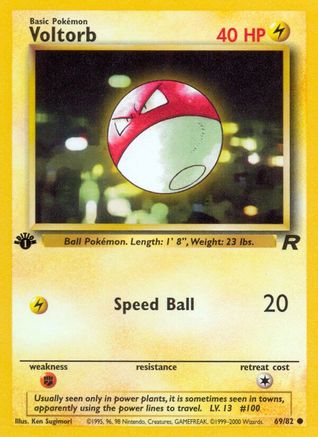 Image of Voltorb (69/82) [Team Rocket 1st Edition]