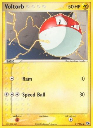 Image of Voltorb (71/106) (Stamped) [EX: Emerald]