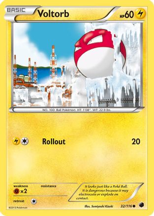 Image of Voltorb (32/116) [Black & White: Plasma Freeze]