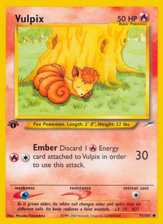 Image of Vulpix (91/105) [Neo Destiny 1st Edition]