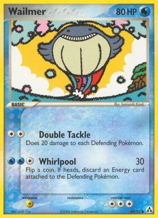 Image of Wailmer (69/92) (Stamped) [EX: Legend Maker]