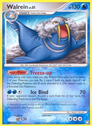 Image of Walrein (39/123) [Diamond & Pearl: Mysterious Treasures]