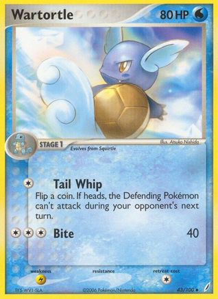Image of Wartortle (43/100) (Stamped) [EX: Crystal Guardians]