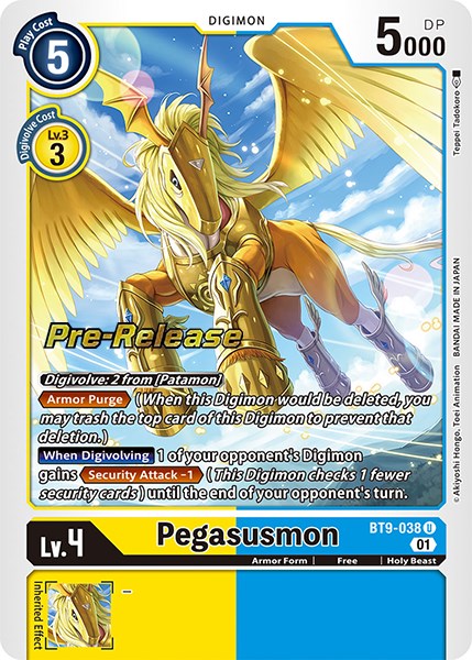 Image of Pegasusmon [BT9-038] [X Record Pre-Release Promos]