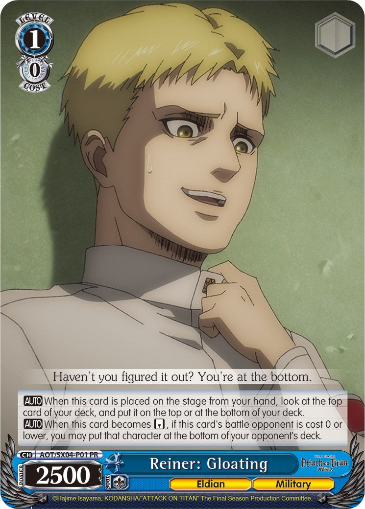 Image of Reiner: Gloating (Foil) [Attack On Titan: Final Season]