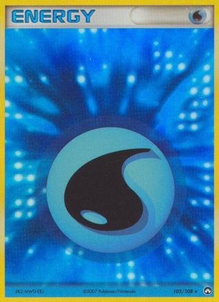 Image of Water Energy (105/108) [EX: Power Keepers]