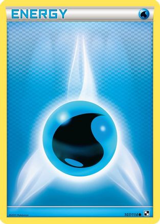 Image of Water Energy (107/114) [Black & White: Base Set]