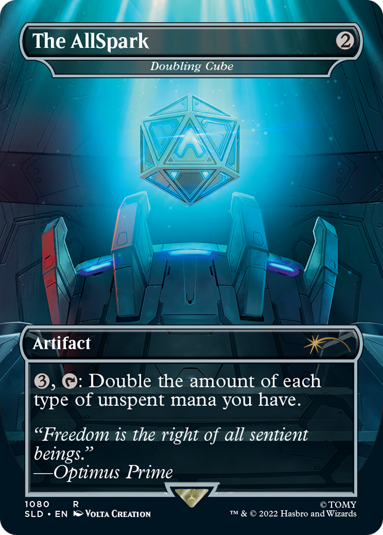 Image of Doubling Cube - The AllSpark (Borderless Megatron) [Secret Lair Drop Series]