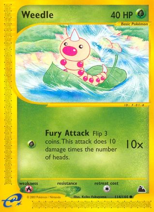 Image of Weedle (114/144) [Skyridge]