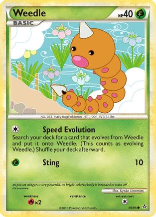Image of Weedle (69/95) [HeartGold & SoulSilver: Unleashed]