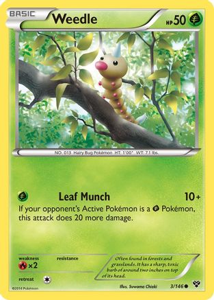 Image of Weedle (3/146) [XY: Base Set]