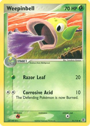 Image of Weepinbell (51/112) [EX: FireRed & LeafGreen]
