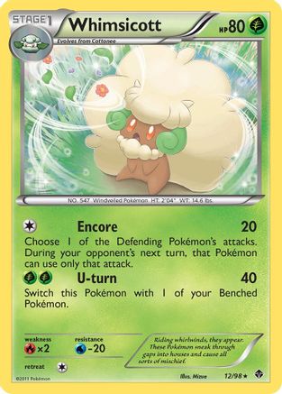 Image of Whimsicott (12/98) [Black & White: Emerging Powers]