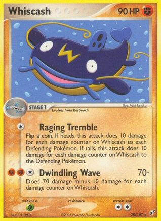 Image of Whiscash (28/107) (Stamped) [EX: Deoxys]
