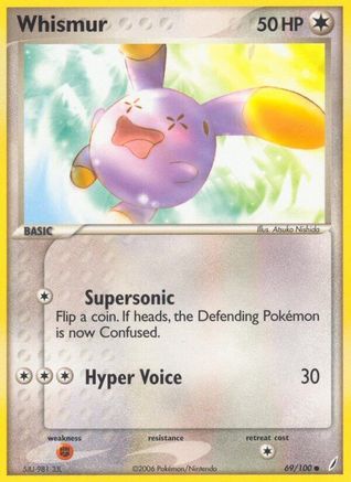 Image of Whismur (69/100) (Stamped) [EX: Crystal Guardians]