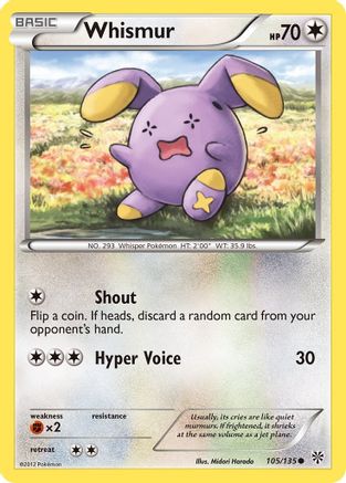 Image of Whismur (105/135) [Black & White: Plasma Storm]