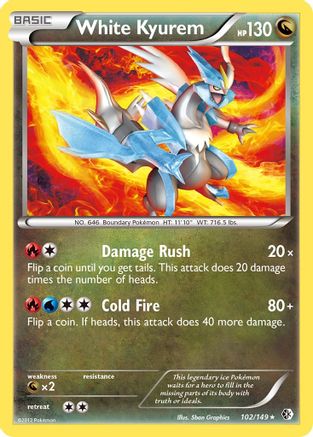 Image of White Kyurem (102/149) [Black & White: Boundaries Crossed]