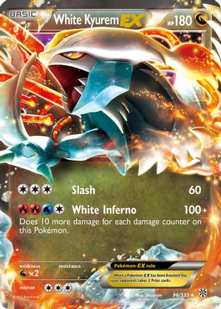 Image of White Kyurem EX (96/135) [Black & White: Plasma Storm]