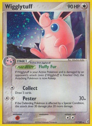 Image of Wigglytuff (13/100) (Stamped) [EX: Crystal Guardians]