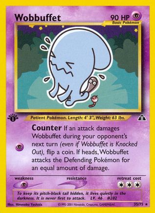 Image of Wobbuffet (35/75) [Neo Discovery 1st Edition]