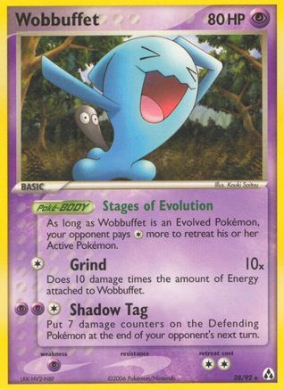 Image of Wobbuffet (28/92) (Stamped) [EX: Legend Maker]