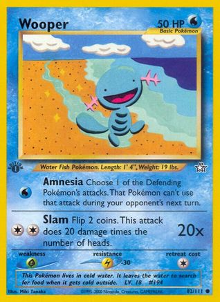 Image of Wooper (82/111) [Neo Genesis 1st Edition]