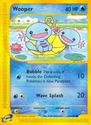 Image of Wooper (117/147) [Aquapolis]