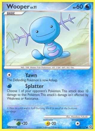 Image of Wooper (118/132) [Diamond & Pearl: Secret Wonders]