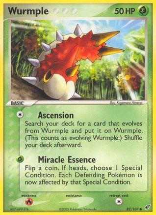 Image of Wurmple (82/107) (Stamped) [EX: Deoxys]