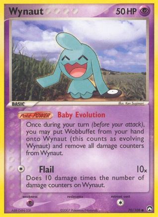 Image of Wynaut (70/108) (Stamped) [EX: Power Keepers]