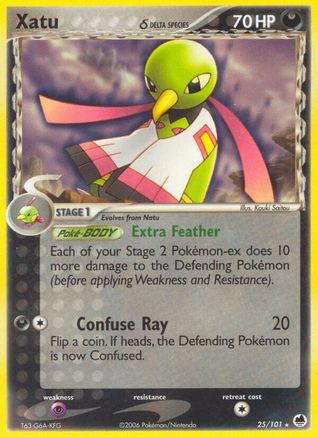 Image of Xatu (25/101) (Delta Species) (Stamped) [EX: Dragon Frontiers]