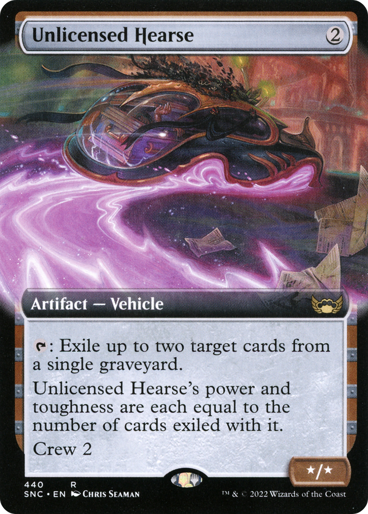 Image of Unlicensed Hearse (Extended Art) [Streets of New Capenna]