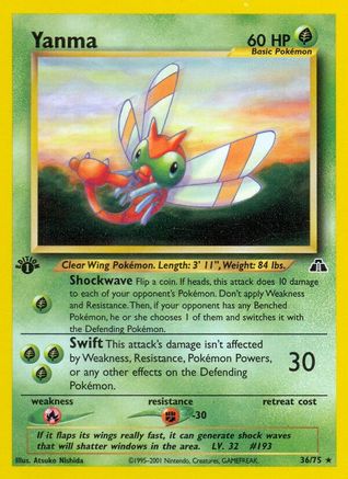 Image of Yanma (36/75) [Neo Discovery 1st Edition]