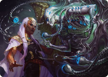 Image of Mirage Mockery Art Card [Phyrexia: All Will Be One Art Series]