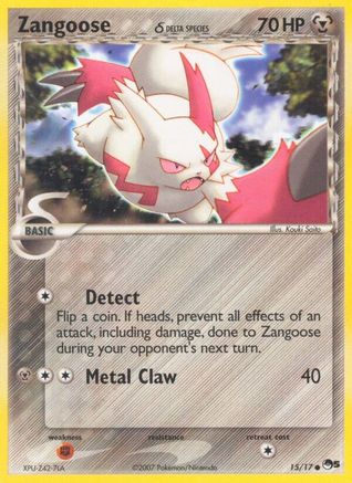 Image of Zangoose (15/17) (Delta Species) [POP Series 5]
