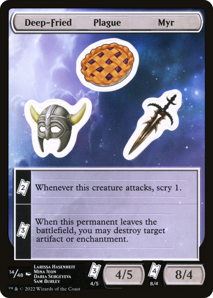 Image of Deep-Fried Plague Myr [Unfinity Stickers]