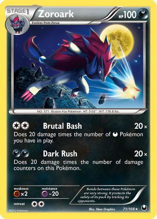 Image of Zoroark (71/108) [Black & White: Dark Explorers]