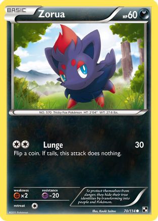 Image of Zorua (70/114) [Black & White: Base Set]